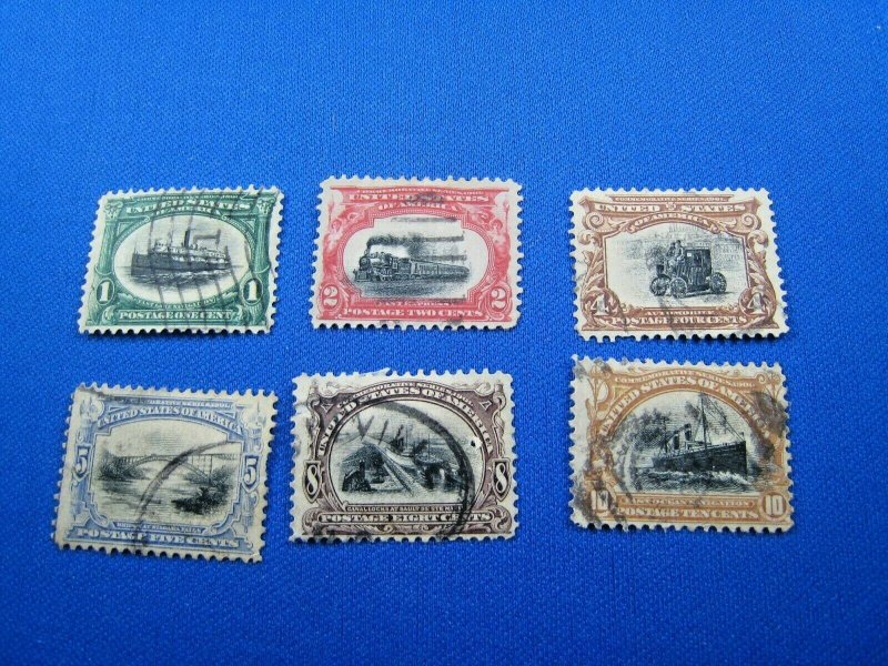 UNITED STATES,  1901   SCOTT #294-299   -   Used 