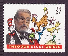 3835 Theodor Seuss Geisel self-adhesive single