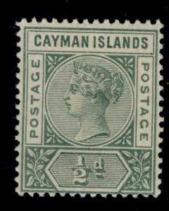 CAYMAN ISLANDS QV SG1a, ½d pale green, M MINT. Cat £15. 
