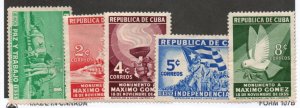 Cuba 332-336 Set Mint no gum