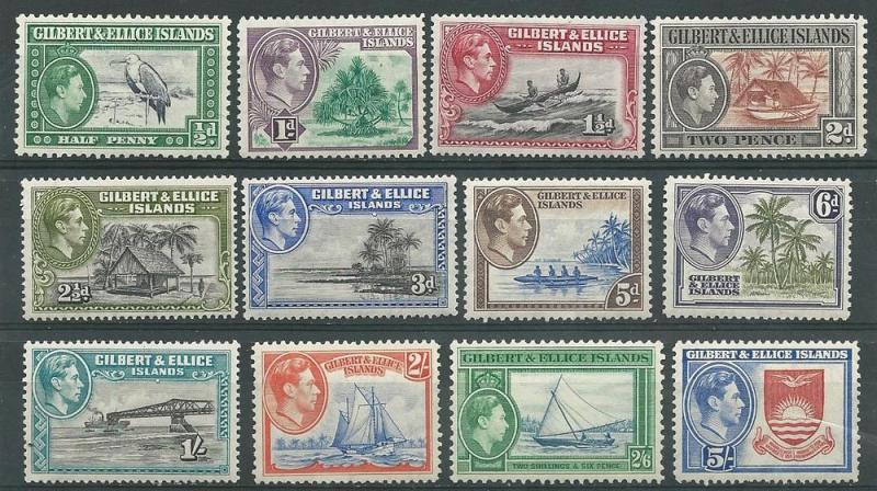 Gilbert Ellice   # 40-51 George VI Series 1937 (12) Mint NH