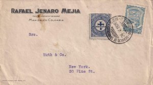 1926, Manizales, Colombia to New York City, NY, SCADTA, See Remark (43949)