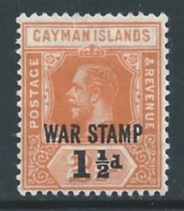 Cayman Island #MR6 MH 2 1/2p Ling George V Surcharged & Ovptd. War Stamp