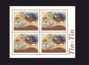 Stamps.Comics Adventures of Tintin 9 sheets perf 2023 year Gabon NEW