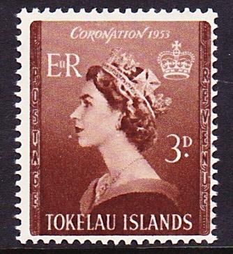 Tokelau 1953 Coronation of QEII MNH