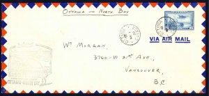 Canada Sc# C6 First Flight (Ottawa>North Bay) 1939 3.1 Trans Canada Air Mail