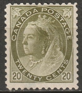 Canada 1900 Sc 84 MH* partial gum/thin