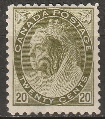 Canada 1900 Sc 84 MH* partial gum/thin