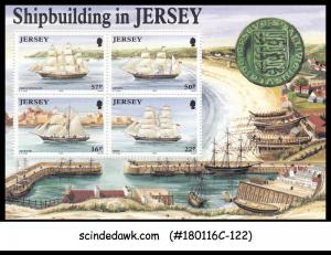 JERSEY - 1992 SHIPBUILDING IN JERSEY / SHIP - MINIATURE SHEET MNH