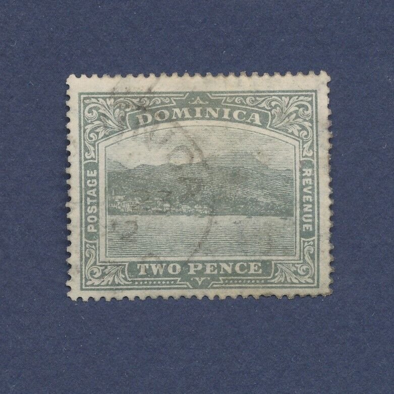 DOMINICA - Scott 37 - used - Two Pence - 1907 --a
