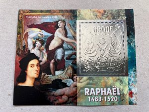 Art,  Rafael Santi 5 blocks Foil Silver perforated NEW 2023