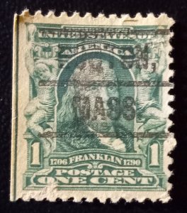 US Scott #300 Used Precancel Boston Mass VF