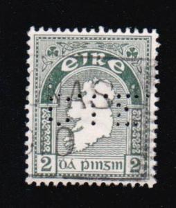 Ireland #109   perfin