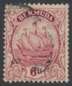 Bermuda  SG 86 SC# 91 Used pale purple/  claret see details and scans