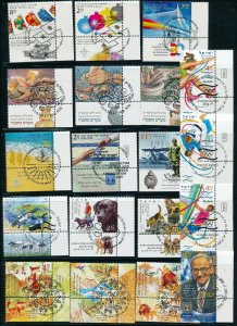 ISRAEL 2016 YEAR SET WITH TABS & S/SHEETS MNH WITH 1st DAY POST MARKS