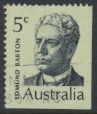 Australia  Sc# 450  Edmund Barton  1969 Used  Booklet stamp see details 