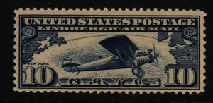 1927 Lindbergh Sc C10 AIRMAIL MNH OG VF+ single CV $12.50 (E