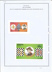 STAFFA - 1998 - Scout Jamboree o/p - Sheets - Mint Light Hinged -Private Issue