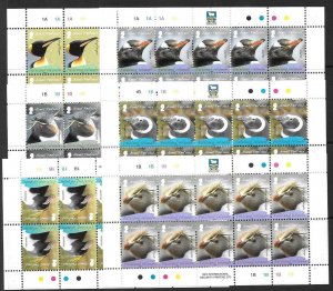 FALKLAND ISLANDS SG1120/5 2008 BREEDING PENGUINS SHEETLETS MNH