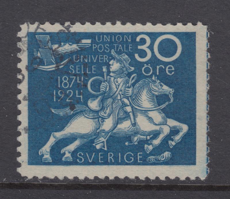 Sweden Sc 218 used 1924 30ö UPU Postrider F-VF