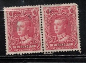 NEWFOUNDLAND Scott # 166 Used Pair - Prince Of Wales (Later KEVIII)