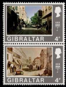 1971-5 Gibraltar Scott #- 253-4 4d New Daily Stamps Early 19th Century MNH