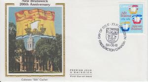 1984 Canada New Brunswick  (Scott 1014) Colorano FDC