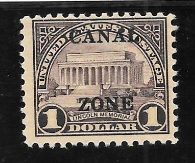 Canal Zone Scott #95 Mint NH $1.00 Sharpe Top A O/P 2018 CV $250.00