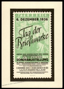 Austria Tag der Briefmarke TdB 1936 3g Stamp Indicia Vienna Exposition GS G79387