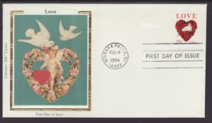 US 2814 Love Dove 1994 Colorano U/A FDC