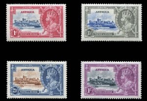 Antigua #77-80 (SG 91-94) Cat£19, 1935 Silver Jubilee, set of four, hinged