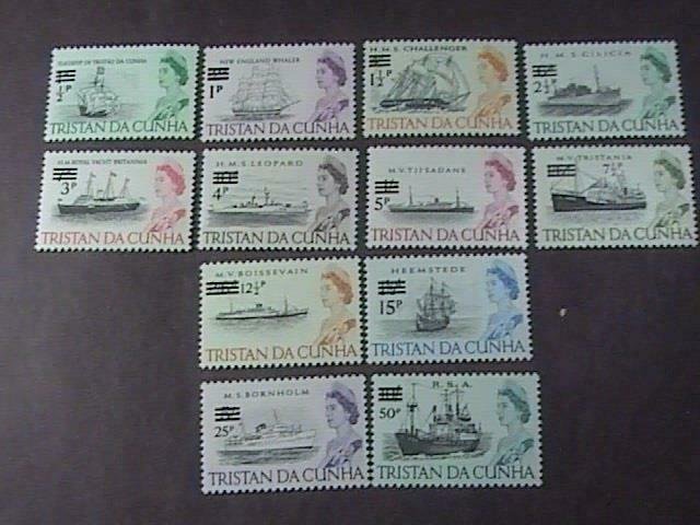 TRISTAN DA CUNHA # 141-152--MINT NEVER/HINGED--QEII-- COMPLETE SET--1971