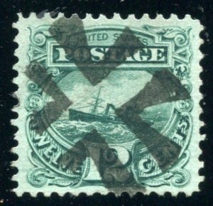 SUNDAY NIGHT SPECIAL  #117  12 cent Ship green  CV $150 ⭐⭐