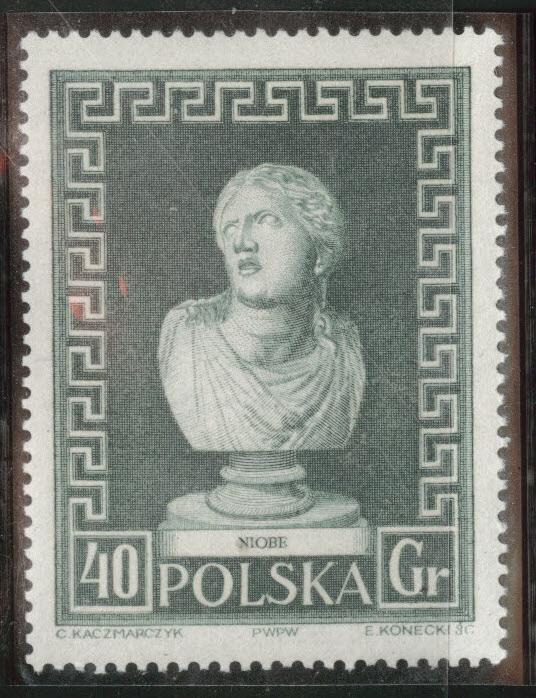 Poland Scott 747 MNH** 1956 Niobe Sculpture