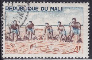 Mali 89 CTO 1966 Large Net Group Fishing