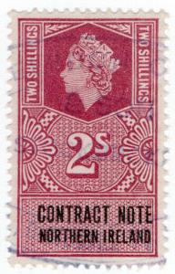 (I.B) Elizabeth II Revenue : Contract Note (Northern Ireland) 2/-