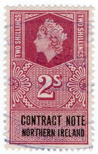 (I.B) Elizabeth II Revenue : Contract Note (Northern Ireland) 2/-