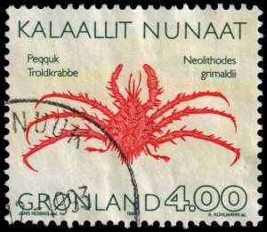 Greenland - Scott 256 - Used - Uneven Perforation Teeth