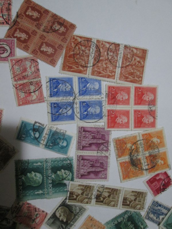 Blocks and other OLD STAMPS. Madyar - HUNGARY STamps LOT.