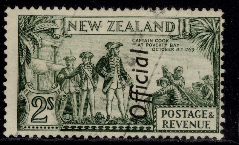 NEW ZEALAND GVI SG O132d, 2s olive-green, FINE USED. Cat £11. 