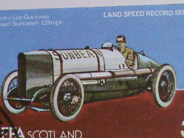 ​STAFFA-SCOTLAND-1977 FOMULA RACE CARS- CTO SHEET-VF -WITH FIRST DAY CANCEL