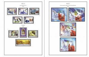 MALTA STAMP ALBUM PAGES 1860-2011 (196 PDF color illustrated pages)