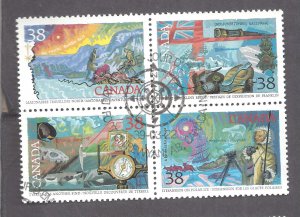 CANADA SCOTT 1236a EXPLORATIONS #4 SETENANT 1st DAY ISSUE VF USED BS22955 