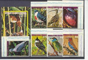Guinea Eq.Mi.947-53/bl.241 MNH Birds