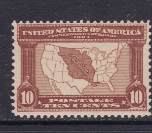 US Scott 327 1904 10c  Louisiana Purchase F/VF MNH with PF cert. Scott $300