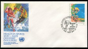 526-527 UN - New York Health in Sports FDC