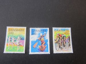 Denmark 1985 Sc 780-82 set MNH