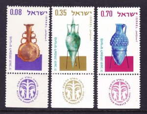 Israel 264-66 MNH 1964 Jewish New Year Glass Vessels w/Tabs Full Set