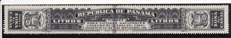 Canal Zone: Liquor Tax Strip, #R-12, Used (43285)