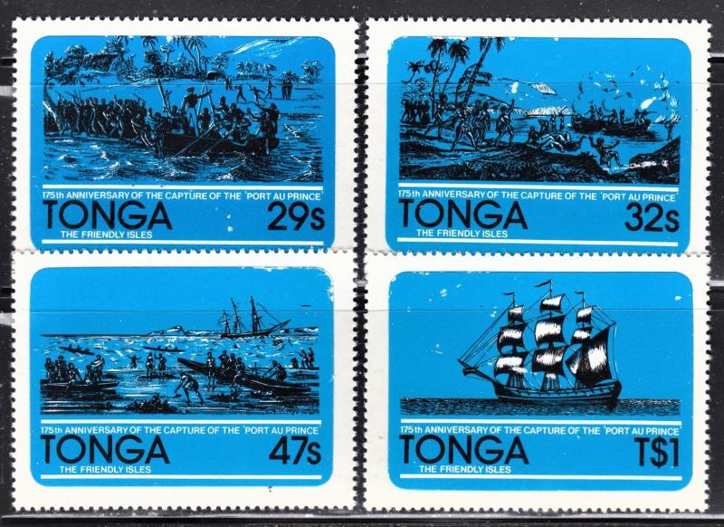 Tonga Scott 497-98, 500-01  F to VF mint.